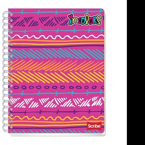 CUADERNO BOOK INCOLORS SCRIBE 2160 RAYA ESP. 100H. PZA